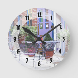 Easton PA - Outdoor Seating Round Clock