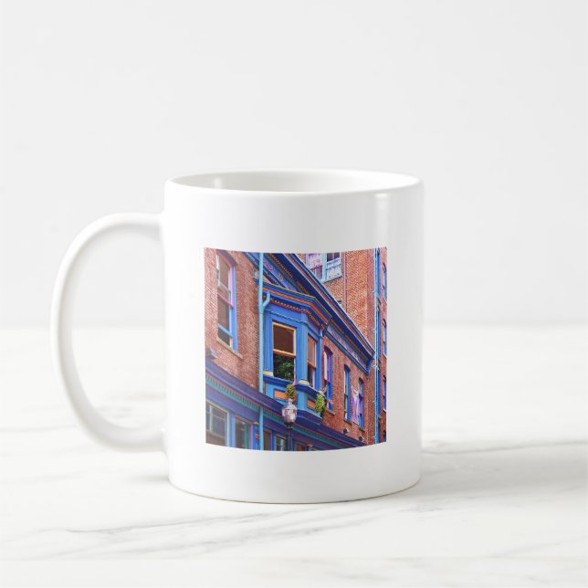 Easton PA - Street With Bay Window Coffee Mug (Left)
