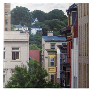 Easton PA - View From Window Ceramic Tile