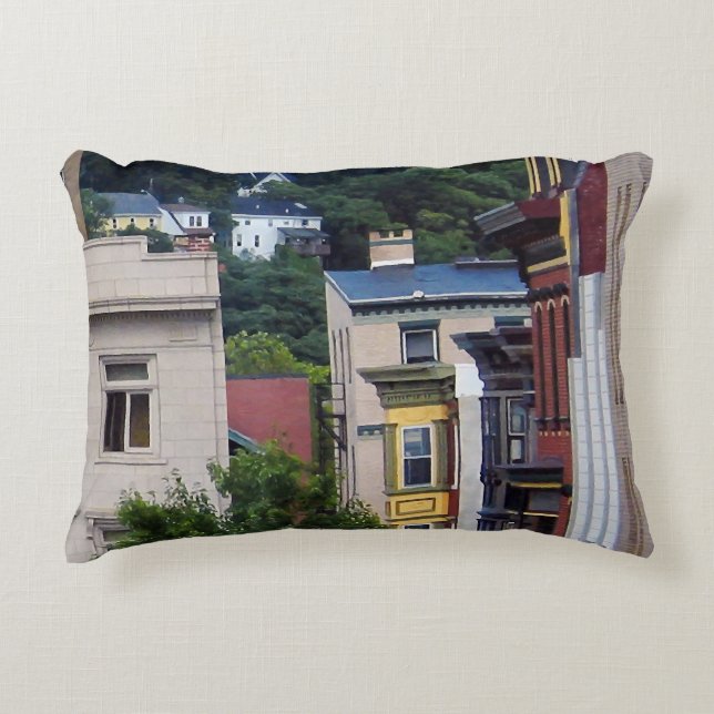 Easton PA - View From Window Decorative Cushion (Front)