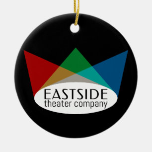 Eastside Theatre Company, Black   Ceramic Ornament