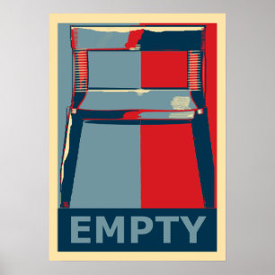 Eastwooding the Chair Funny Obama Political Humour Poster