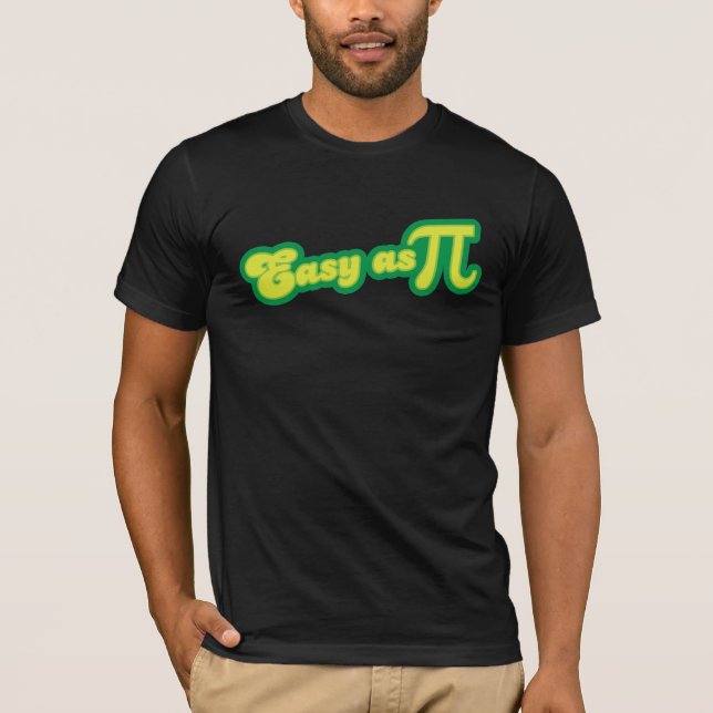 Easy as Pi (green) T-Shirt (Front)