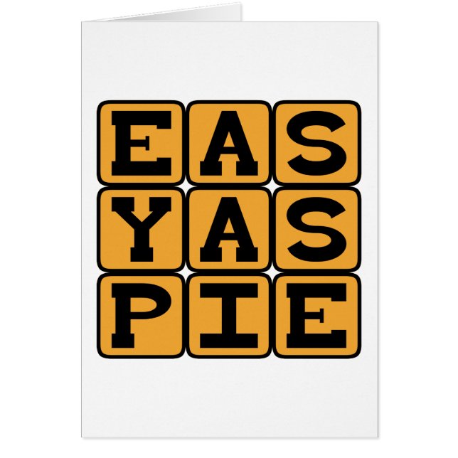 Easy As Pie, Very Simple (Front)