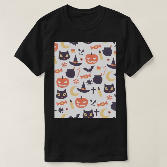 Easy Baby Knitting Patterns halloween carved pumpk T-Shirt (Design Front)