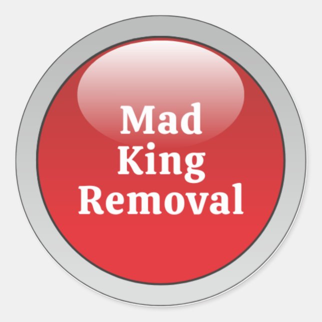 Easy Button Classic Round Sticker (Front)