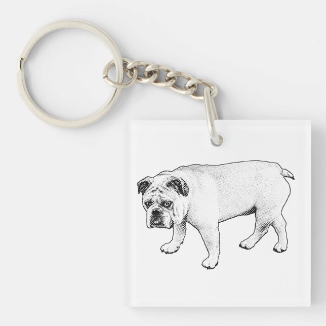 Easy Carry, Dot Charm Key Ring (Front)