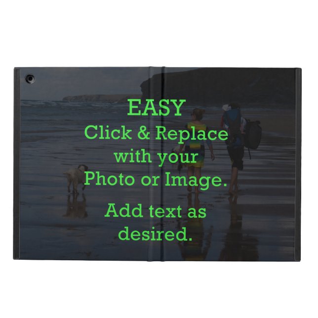 Easy Click & Replace Image to Create Your Own iPad Air Case (Outside)