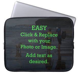 Easy Click & Replace Image to Create Your Own Laptop Sleeve