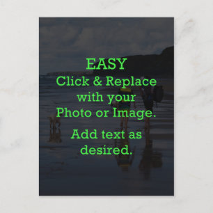 Easy Click & Replace Image to Create Your Own Postcard