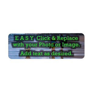 Easy Click & Replace Image to Create Your Own Return Address Label