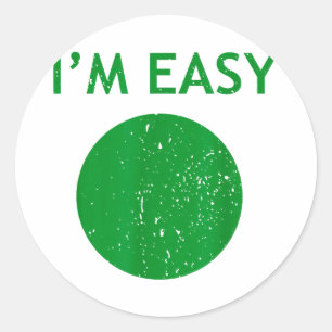 Easy cool skiing stuff for men funny ski snowboard classic round sticker