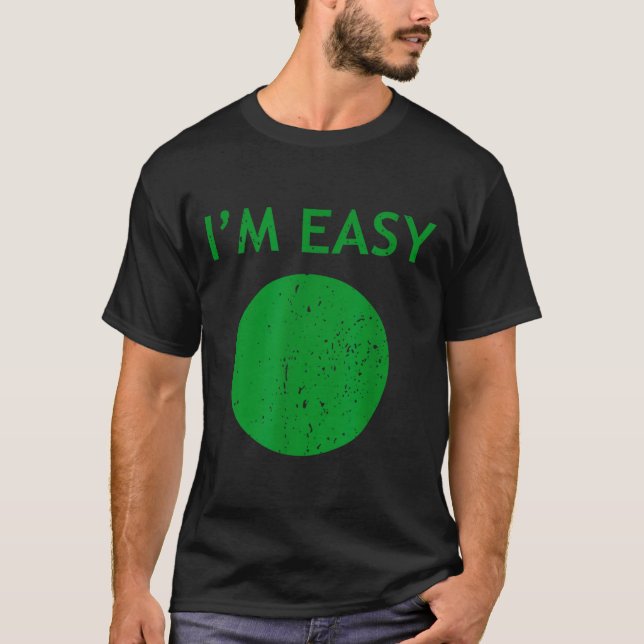 Easy cool skiing stuff for men funny ski snowboard T-Shirt (Front)