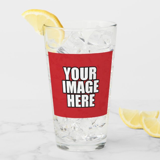 Easy Create your own personalised made by you Glass (Front Ice)