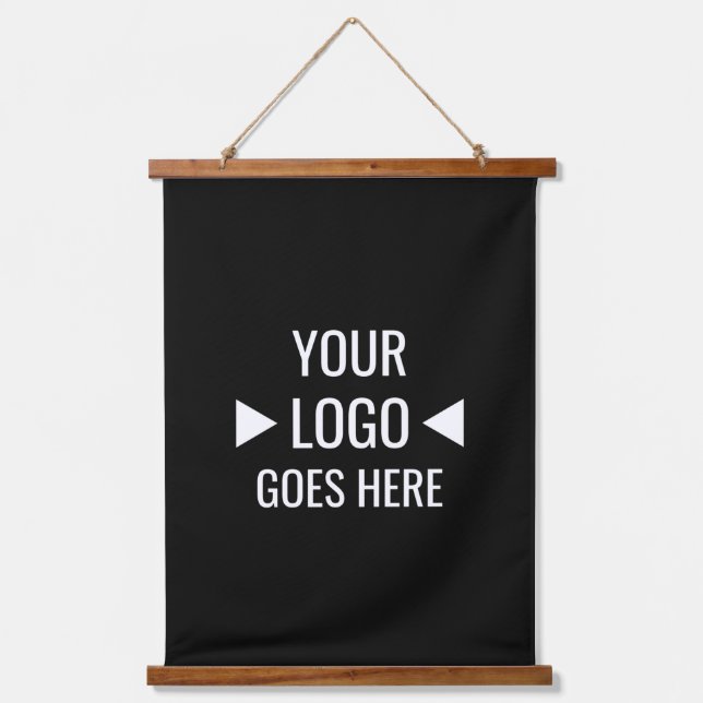 Easy Custom Corporate Business Logo Hanging Tapestry (Front)