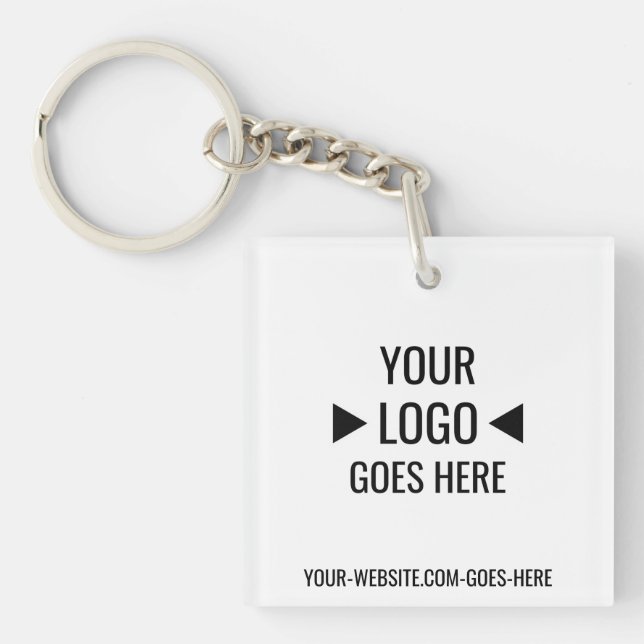 Easy Custom Corporate Business Logo Key Ring (Front)