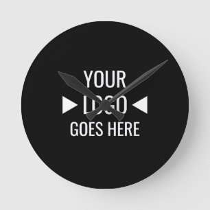 Easy Custom Corporate Business Logo Round Clock