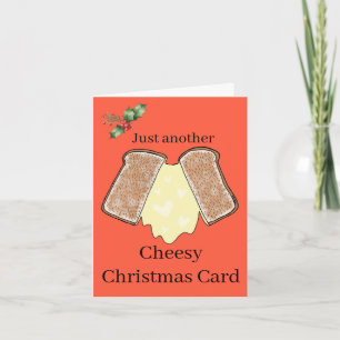 Easy Customisation Cheesy Cheese Lover Funny   Holiday Card