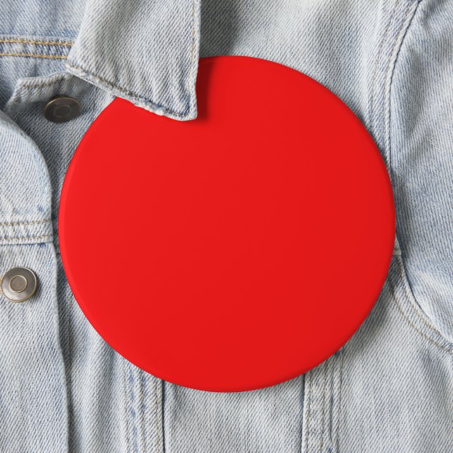 Easy Customisation - Personalise 6" Round Red 6 Cm Round Badge (In Situ)