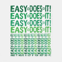 Easy Does It Fleece Blanket, 50"x60"