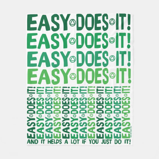 Easy Does It Fleece Blanket, 50"x60" Blanket (Front)