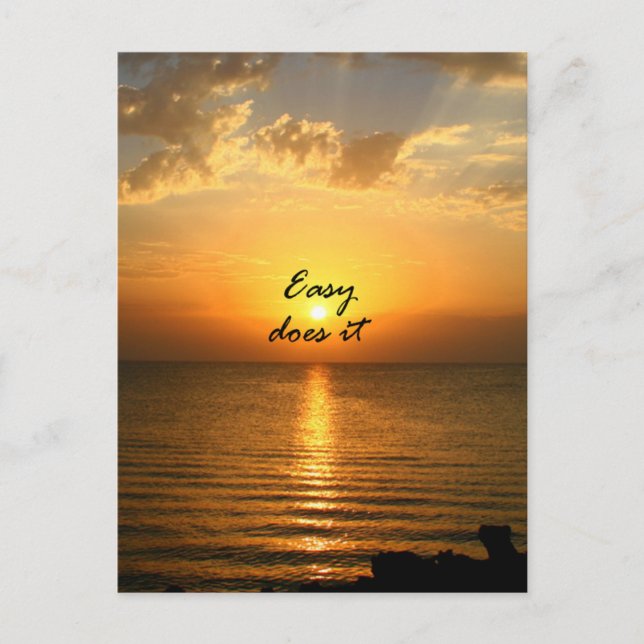 Easy Does It Postcard (Front)