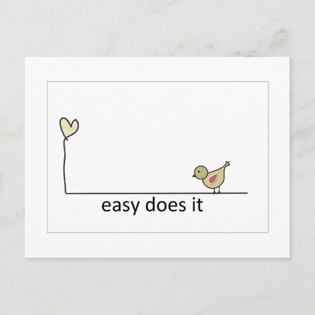 easy does it postcard (Front)