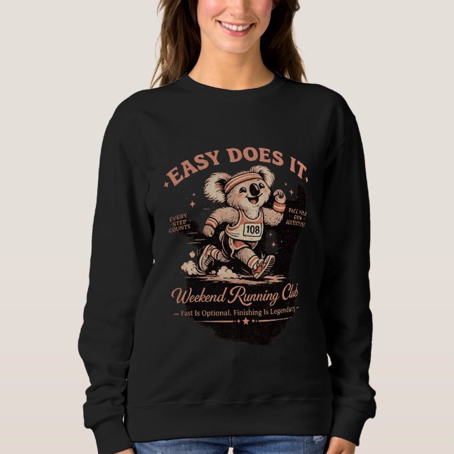 Easy Does It Weekend Running Club Retro Koala Tee (Front)