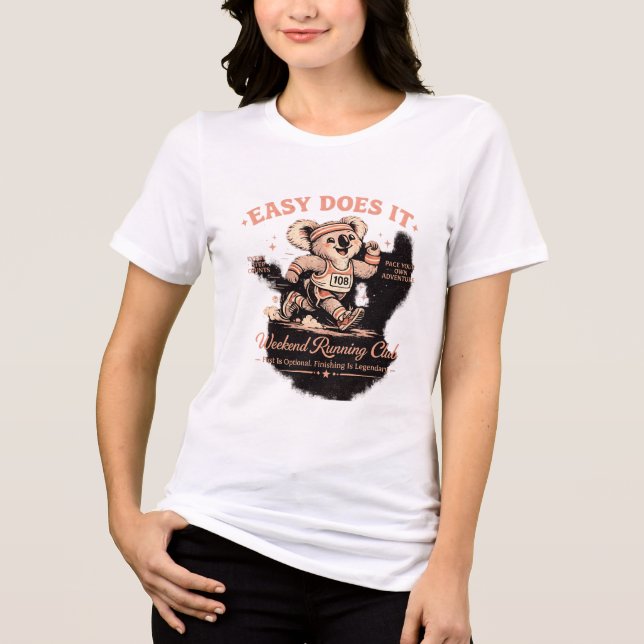 Easy Does It Weekend Running Club Retro Koala Tee (Front)