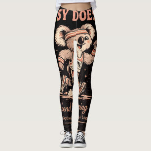 Easy Does It Weekend Running Club Retro Koala Tee Leggings
