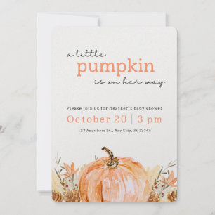 EASY! Fall Baby Shower Invitation -Add Details