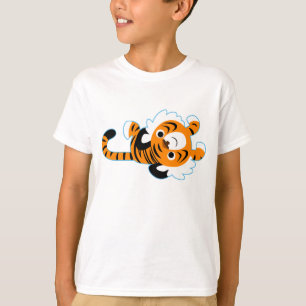 Easy-Going Cute Cartoon Tiger Children T-Shirt