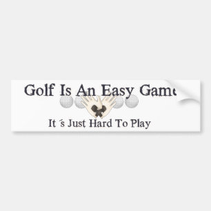 Easy Golf Bumper Sticker