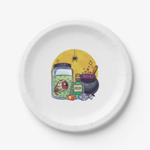 easy Halloween costume halloween mood Paper Plate