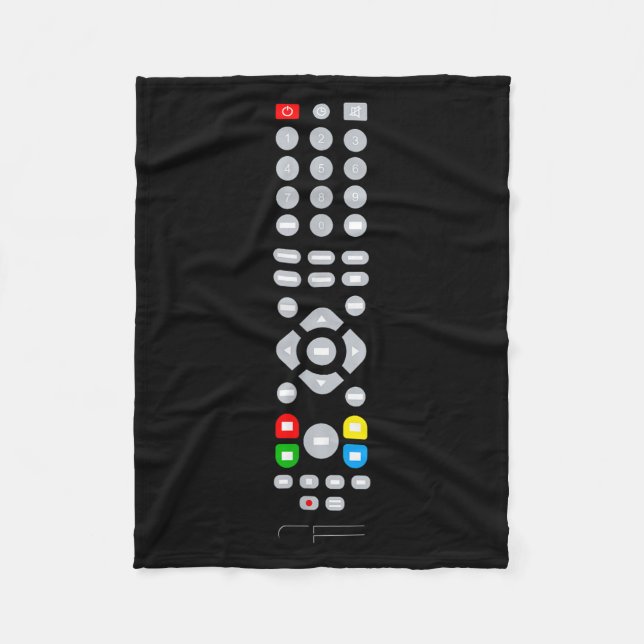 Easy Halloween Costume - Tv Remote Control  Fleece Blanket (Front)