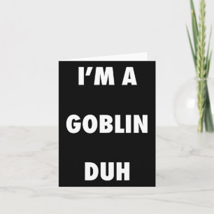 Easy Halloween Goblin Costume Shirt For Men Women  Card