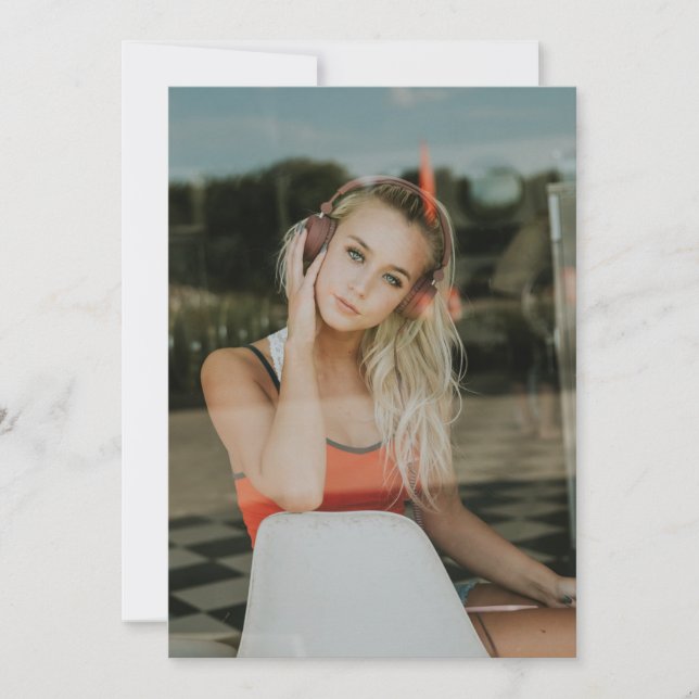 EASY!  Invitations - Personalised - Add your Image (Front)