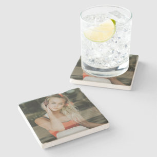 EASY! Limestone Coaster - Personalised - Add Image