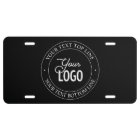 Easy Logo Replacement & Customisable Text | Black