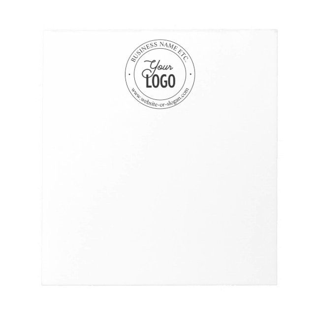 Easy Logo Replacement & Customisable Text Notepad (Front)