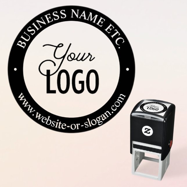 Easy Logo Replacement & Customisable Text Self-inking Stamp (Creator Uploaded)