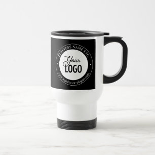 Easy Logo Replacement & Customisable Text Travel M Travel Mug