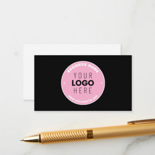 Easy Logo Replacement & Editable Text   Pink/DIY Enclosure Card