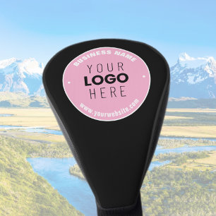 Easy Logo Replacement & Editable Text Pink/DIY Golf Head Cover