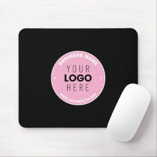 Easy Logo Replacement & Editable Text Pink/DIY Mouse Pad