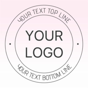 Easy Logo Replacement & Editable Text Pink Ombre