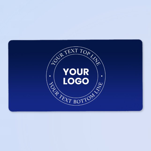Easy Logo Replacement & Text | Dark Blue Gradient (Creator Uploaded)