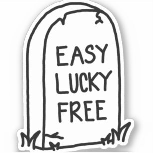 Easy Lucky Free Sticker