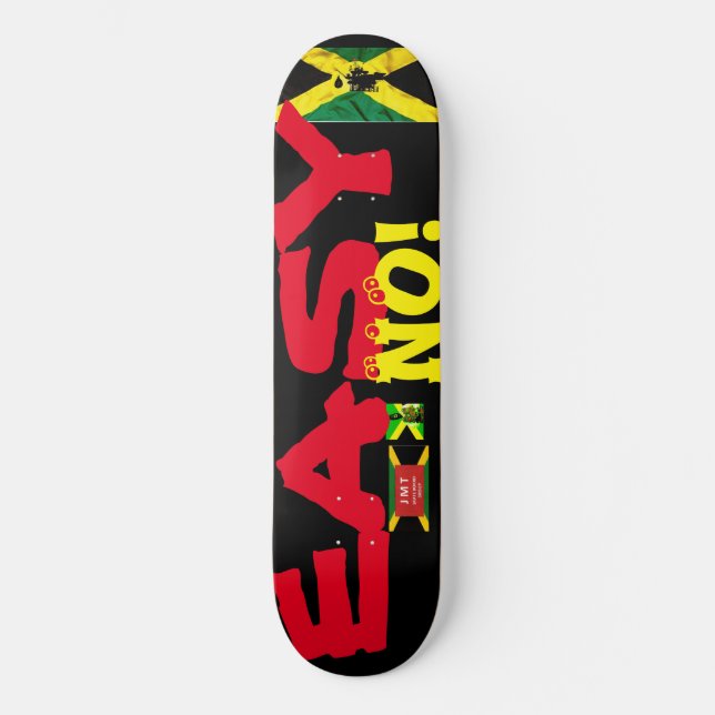 EASY NO!  8 1/4" Skateboard Deck (Front)