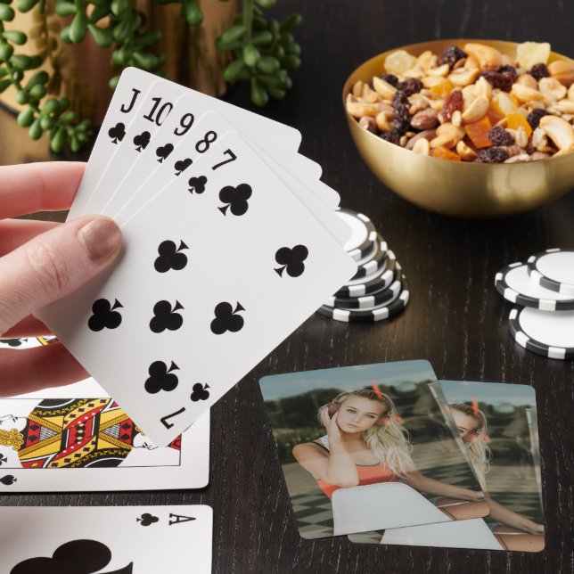EASY!  Playing Cards - Personalised - Add Image (In Situ)
